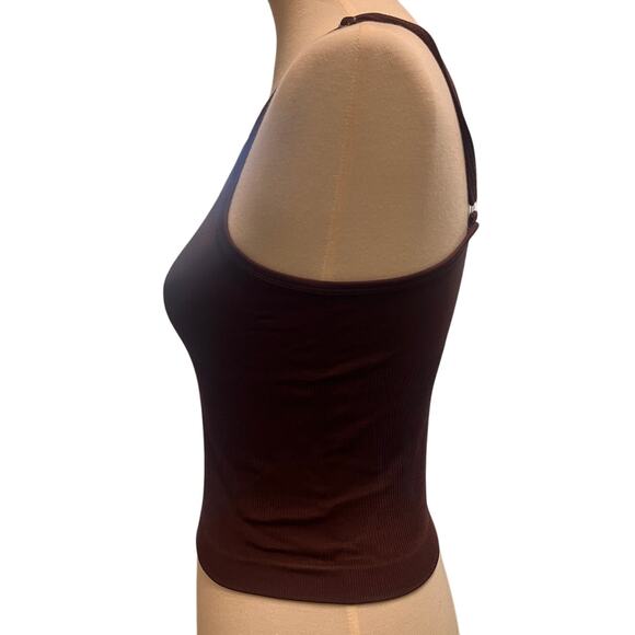 Brown Tank Top with Adjustable Straps - Picture 3 of 3